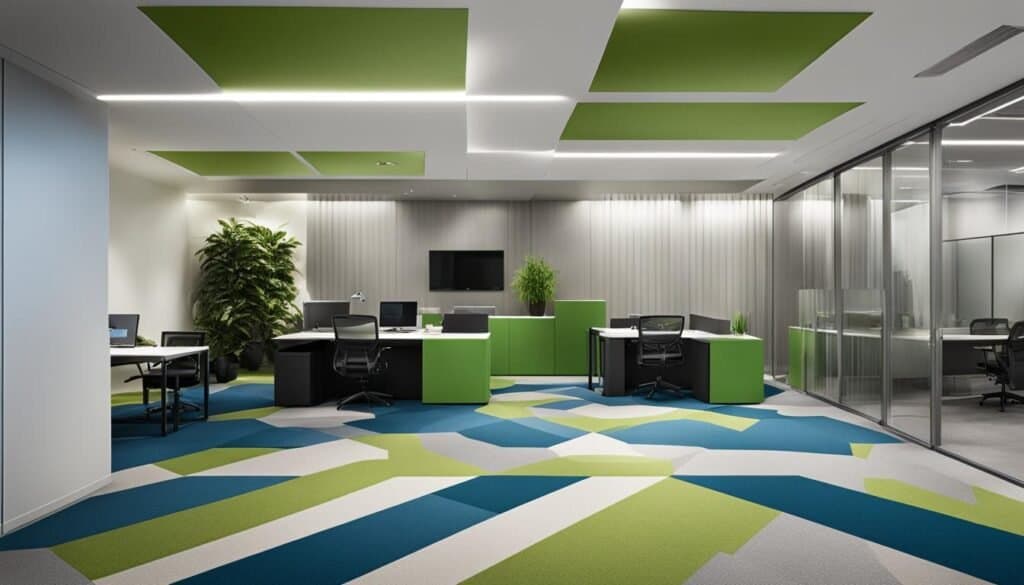 EcoFriendly Commercial Recyclable Carpet Tiles for Office Spaces