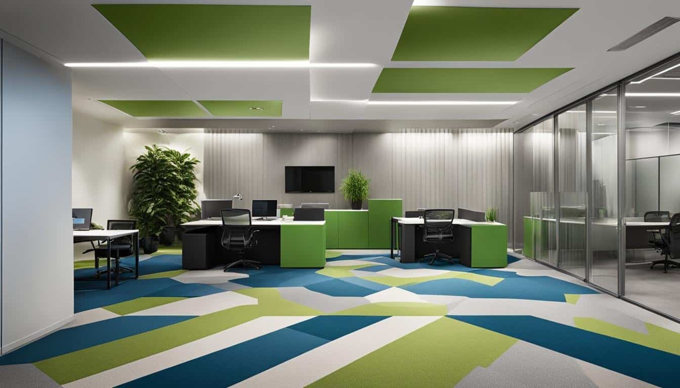 Recyclable Carpet Tiles for Office Spaces