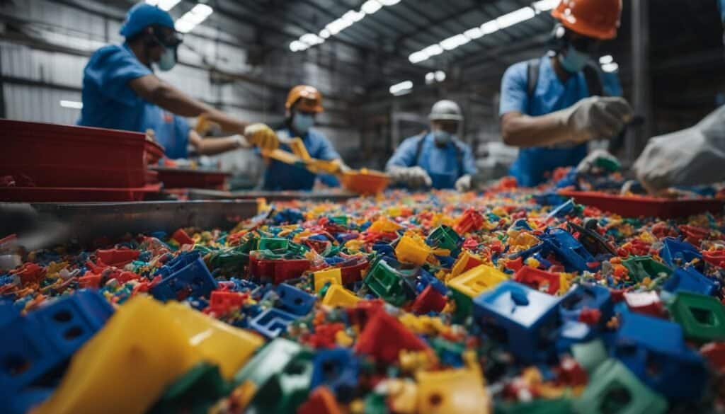 Recycled materials in toy manufacturing