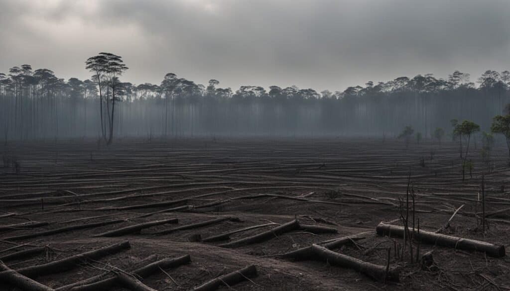 deforestation in rubber plantations