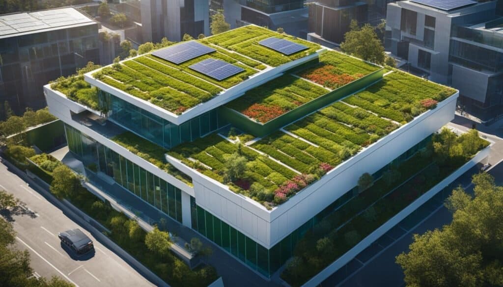 green roof and solar integration