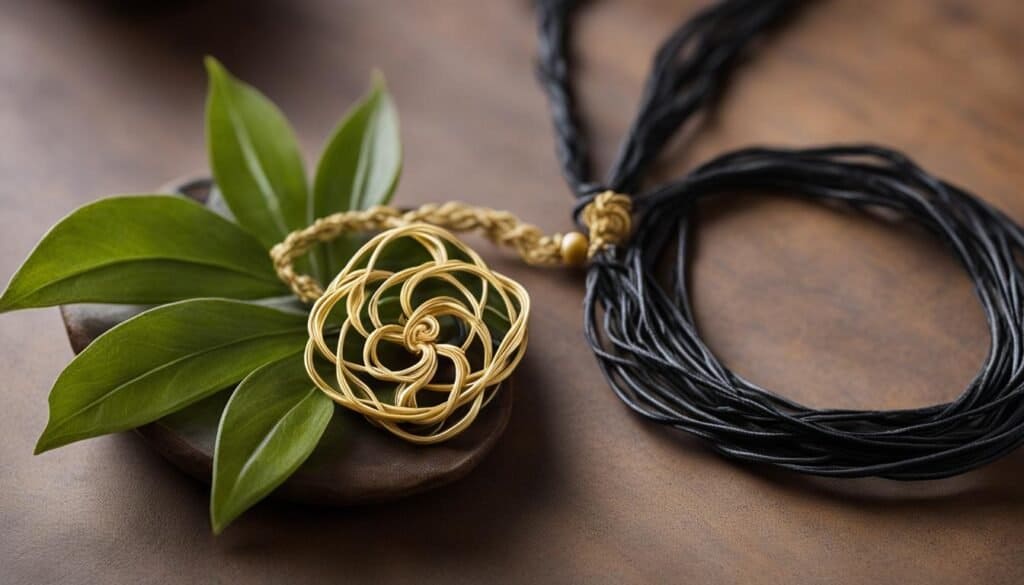 Biodegradable jewelry made from hemp and beeswax