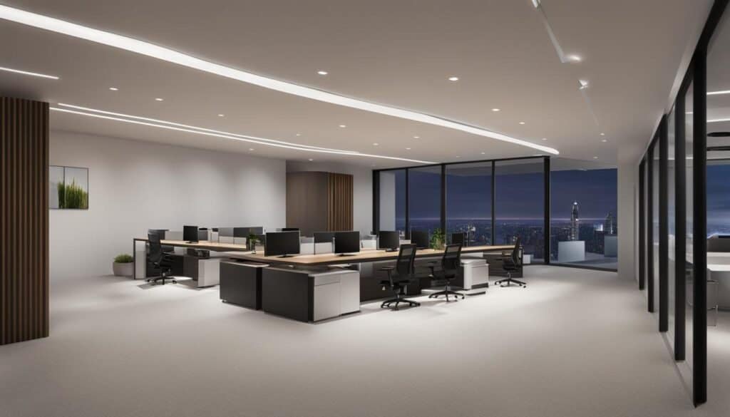 Directional LED lighting in modern spaces