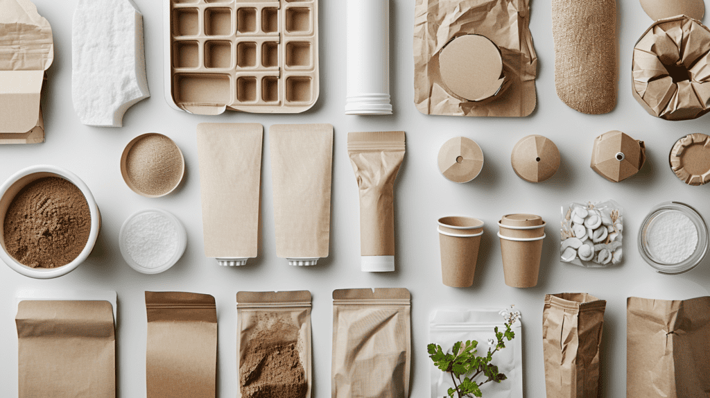 Selecting the Right Compostable Materials for Your Designs.  Paper products on a table.